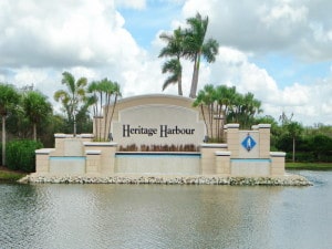 Heritage Harbor in Bradenton Entrance Sign