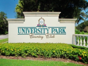 University Park Country Club Entrance Sign