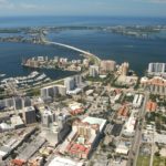 100 Central Condos in Sarasota Aerial
