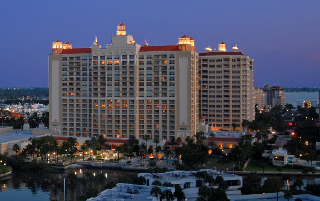 Beau Ciel Sarasota Condos for Sale at Night