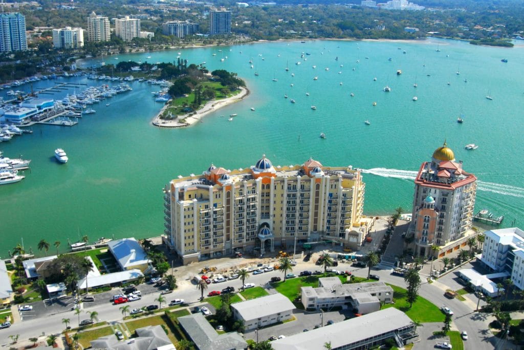 La Bellasara in Sarasota Condos for Sale Aerial