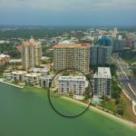 Le Chateau in Sarasota Condos Aerial