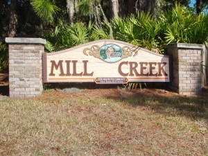 Mill Creek in Bradenton Entrance Sign