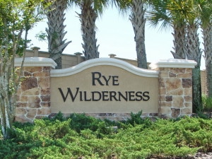 Rye Wilderness Bradenton Florida Entrance Sign