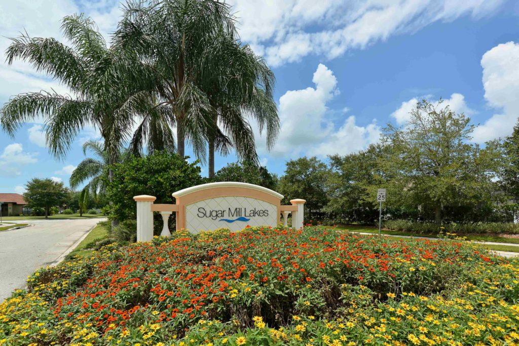 Sugar Mill Lakes in Palmetto Entrance Sign