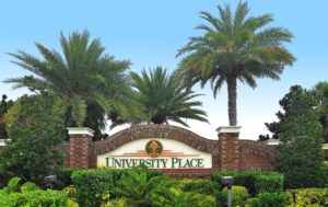 University Place in Sarasota Entrance Sign