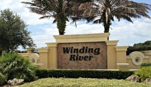 Winding River in Bradenton - Entrance Sign