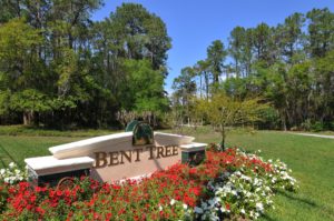 Bent Tree in Sarasota Neighborhood Entrance Sign