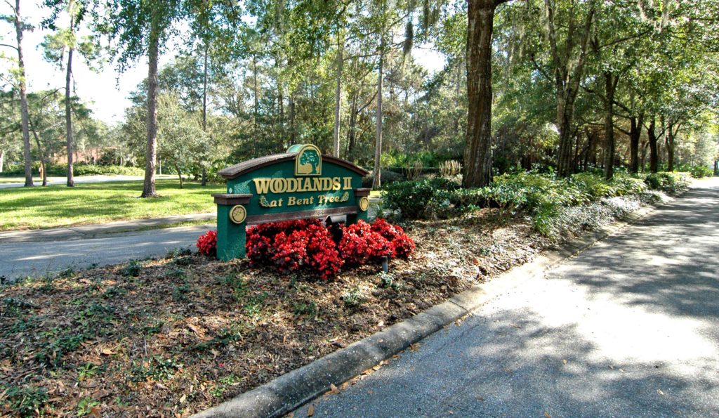 Woodlands at Bent Tree in Sarasota Entrance Sign