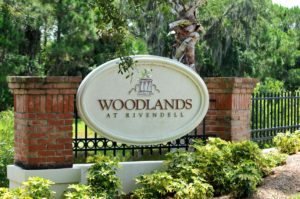 Woodlands at Rivendell in Osprey Entrance Sign