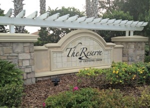 The Reserve at Crossing Creek in Bradenton Sign