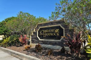 Oakleaf Hammock in Ellenton Homes for Sale Entrance Sign