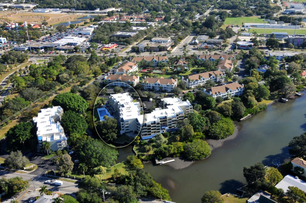 Central Park in Downtown Sarasota Condos for Sale Aerial