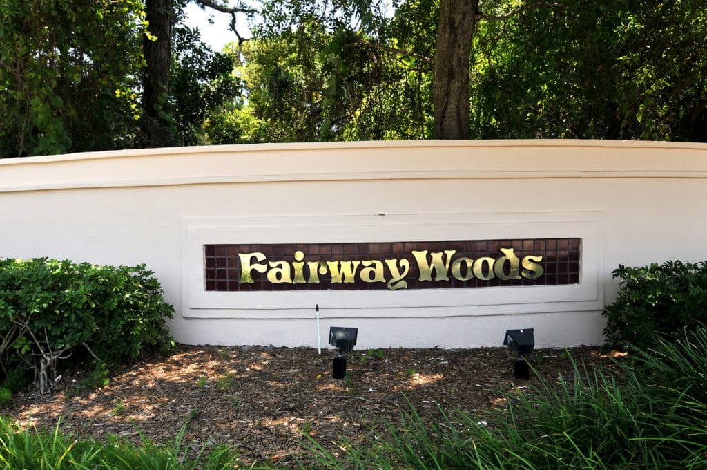 Fairway Woods in Sarasota Entrance Sign